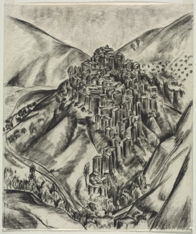 Een Italiaanse Heuvelstad, Anticoli, Italië door Louise B. Maloney