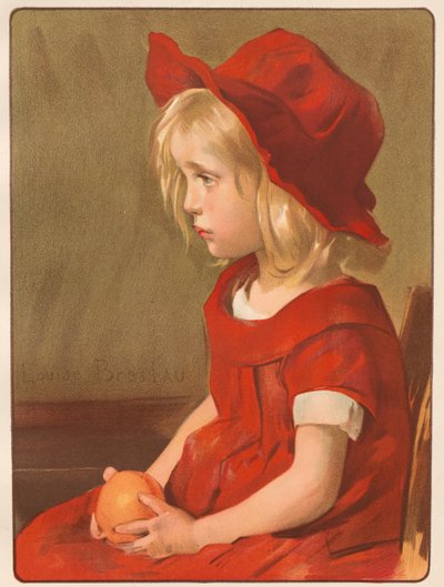 Meisje met de sinaasappel, 1899 door Louise Breslau