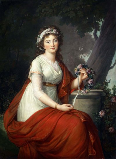 Portret van Gravin Tatyana Vasilyevna Yusupova, née von Engelhardt 1769-1841 door Elisabeth Louise Vigee Lebrun