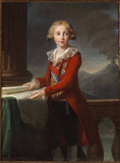 Portret van Koning Frans I van de Twee Siciliën 1777-1830, 1790 door Elisabeth Louise Vigee Lebrun