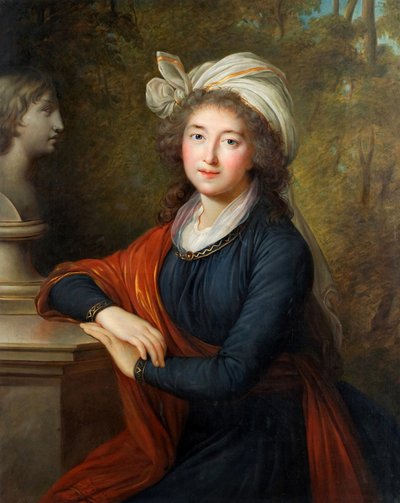 Portret van prinses Elzbieta Izabela Lubomirska, geboren gravin Czartoryska door Elisabeth Louise Vigee Lebrun