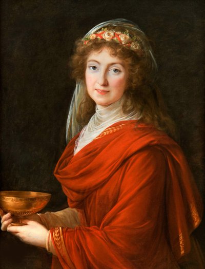 Portret van Gravin Siemontkowsky-Bystry door Elisabeth Louise Vigee Lebrun