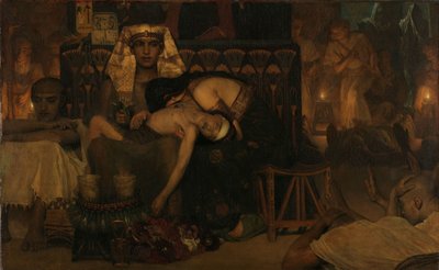 De dood van de eerstgeboren zoon van de farao door Lourens Alma Tadema