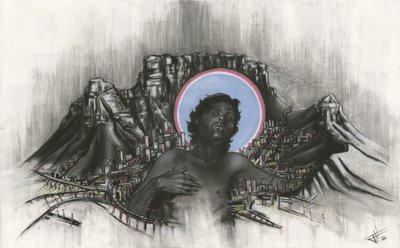 Jezus boven Kaapstad door Lourens Joubert