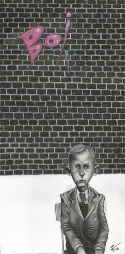 De melancholische schooljongen door Lourens Joubert