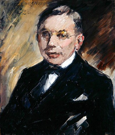 Portret van Ernst Oppler door Lovis  Corinth