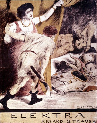 Richard Strauss, illustratie van de partituur van 