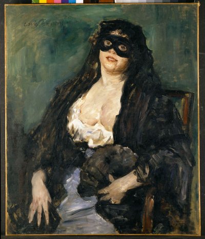 Het zwarte masker door Lovis  Corinth