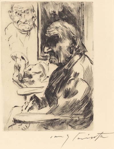 Oude Man, 1916 door Lovis Corinth