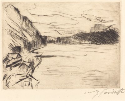 Aan de Walchensee door Lovis Corinth