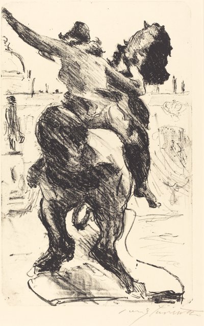 Amazonenstandbeeld op de Vrije Trap van het Oude Museum, 1916 door Lovis Corinth