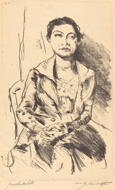 Anneliese Halbe door Lovis Corinth