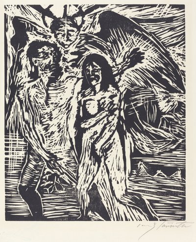 Verdrijving uit het Paradijs door Lovis Corinth