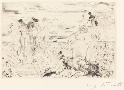 Bacchanaal door Lovis Corinth