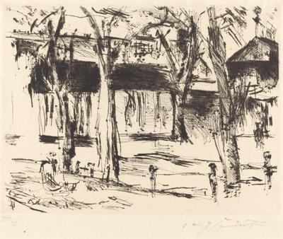 Bahnhof Tiergarten door Lovis Corinth