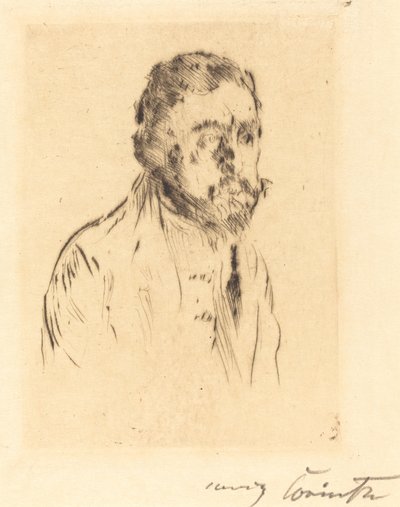 Portretstudie van H. St. door Lovis Corinth