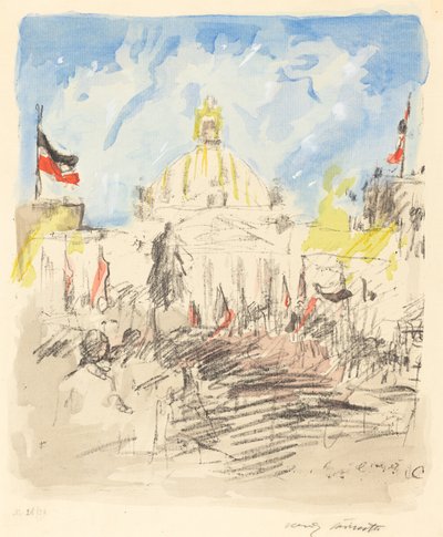Viering voor Bismarck door Lovis Corinth