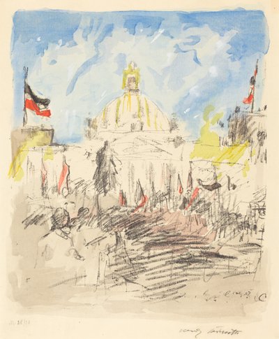 Bismarckfeest (Feest ter ere van Bismarck) door Lovis Corinth