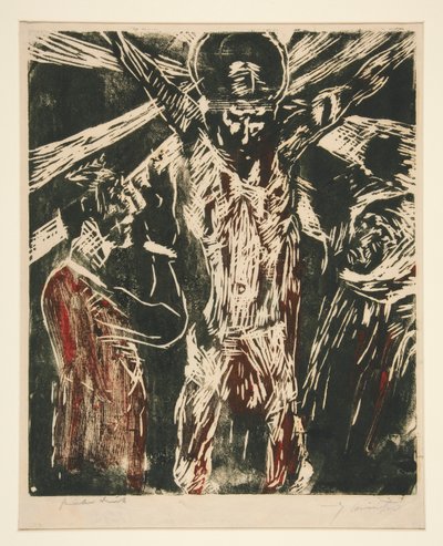 Christus aan het kruis door Lovis Corinth