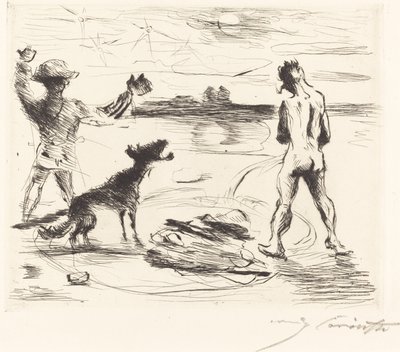 Het Banket van Trimalchio: pl. VII door Lovis Corinth