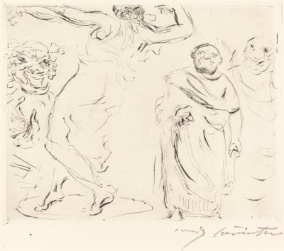 Das Gastmahl des Trimalchio: pl. XI door Lovis Corinth