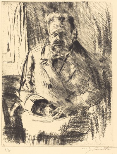 De Dichter door Lovis Corinth