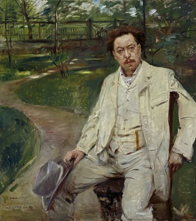 De pianist Conrad Ansorge door Lovis Corinth
