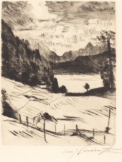 Der Walchensee door Lovis Corinth