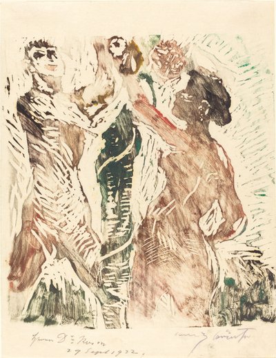 Der sündenfall, 1919 door Lovis Corinth