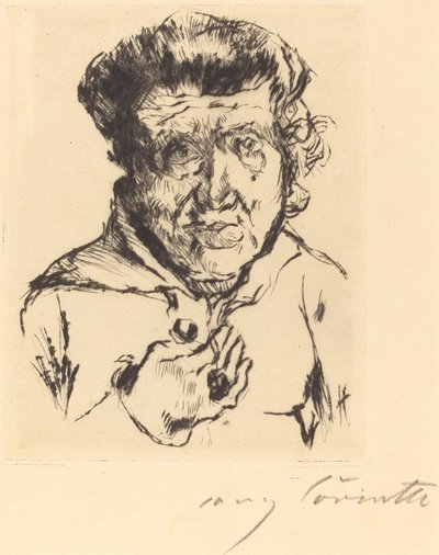 De schoonmoeder van de kunstenaar, 1920 door Lovis Corinth