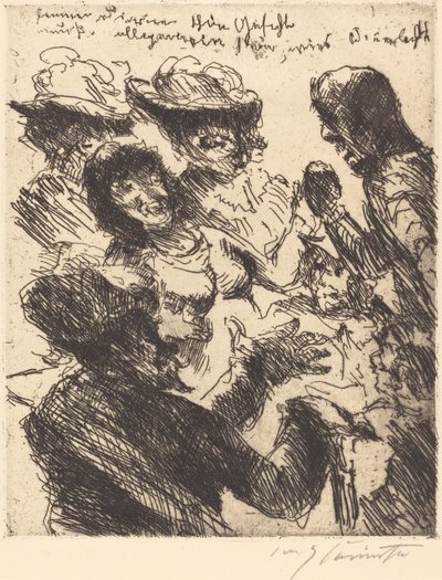 Een Mooi Meisjesgezicht is als het Zonlicht door Lovis Corinth