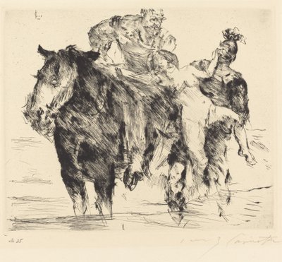 Vrouwenrovers door Lovis Corinth