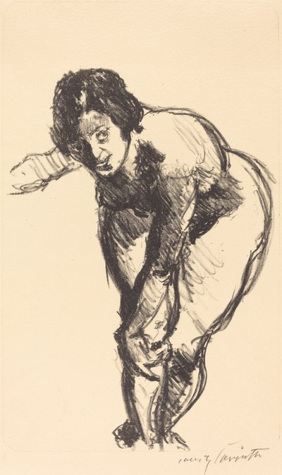 Gebogen Naakt door Lovis Corinth