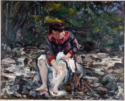 Meisje in de Beek, 1913 door Lovis Corinth
