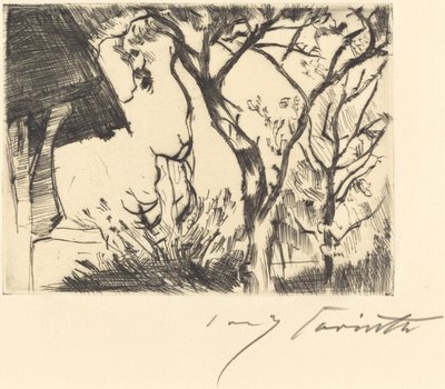 Hoek van een huis, 1918 door Lovis Corinth