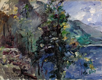 Jochberg bij het meer van Walchensee door Lovis Corinth