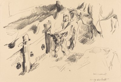 Kalveren door Lovis Corinth