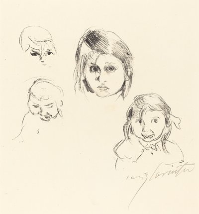 Kinderhoofden door Lovis Corinth