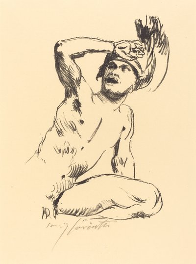 Knielende krijger I door Lovis Corinth