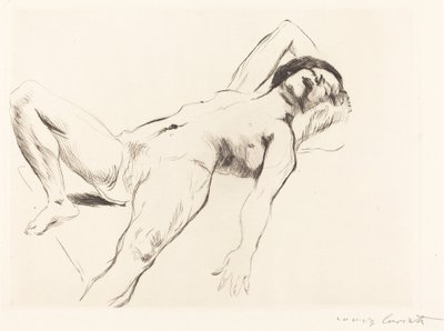 Liggende Vrouwelijke Naakt I door Lovis Corinth