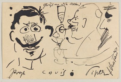 Lovis Corinth aan Carl Strathmann: Postkaart, poststempel 10 juni 1903 door Lovis Corinth