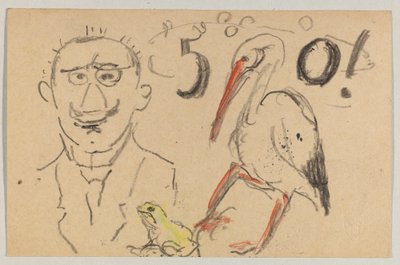 Lovis Corinth aan Carl Strathmann: Postkaart, poststempel 11 september 1916 door Lovis Corinth