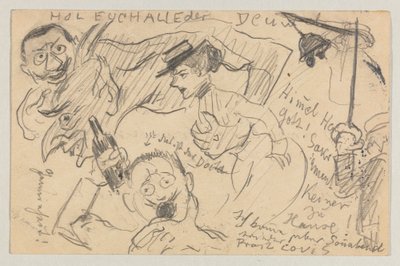 Lovis Corinth aan Carl Strathmann: Ansichtkaart, poststempel 20 september 1901 door Lovis Corinth