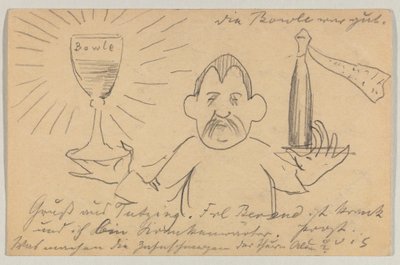Lovis Corinth aan Carl Strathmann: Ansichtkaart, poststempel 22 september 1902 door Lovis Corinth