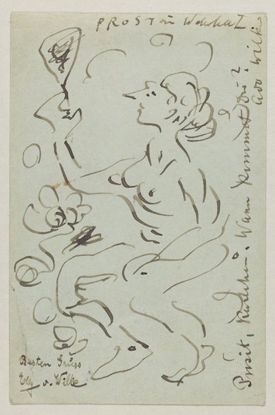 Lovis Corinth aan Carl Strathmann: Ansichtkaart, poststempel 25 maart 1906 door Lovis Corinth