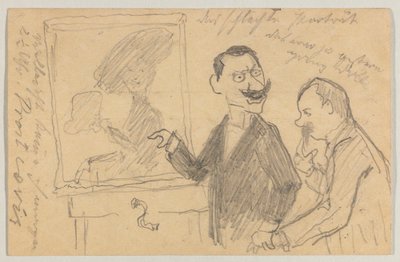 Lovis Corinth aan Carl Strathmann: Postkaart, poststempel 27 mei 1901 door Lovis Corinth