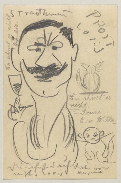 Lovis Corinth aan Carl Strathmann: Ansichtkaart, poststempel 29 maart 1904 door Lovis Corinth