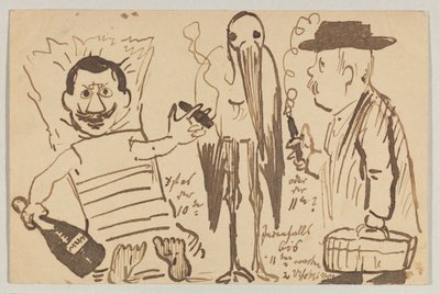 Lovis Corinth aan Carl Strathmann: Ansichtkaart, poststempel 3 september 1902 door Lovis Corinth