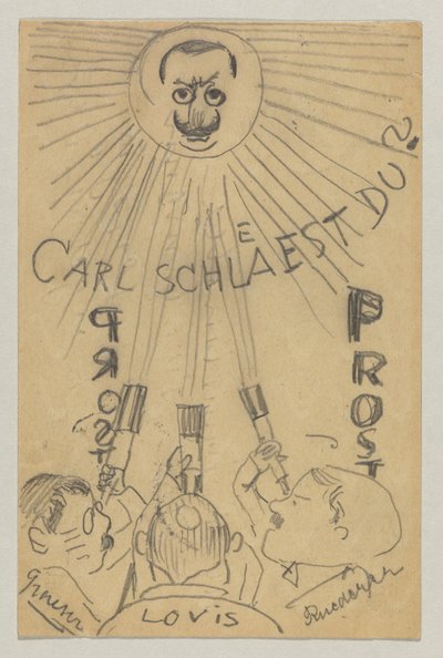 Lovis Corinth aan Carl Strathmann: Ansichtkaart, poststempel 9 januari 1910 door Lovis Corinth