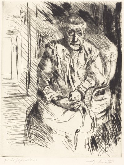 Mijn Schoonmoeder, 1919 door Lovis Corinth